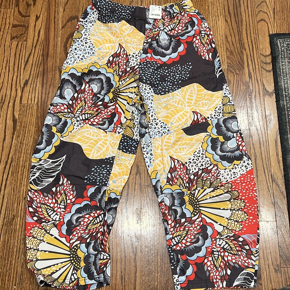 Printed Casual Elastic-Waist Pants - Red Multi - Picture 7 of 7
